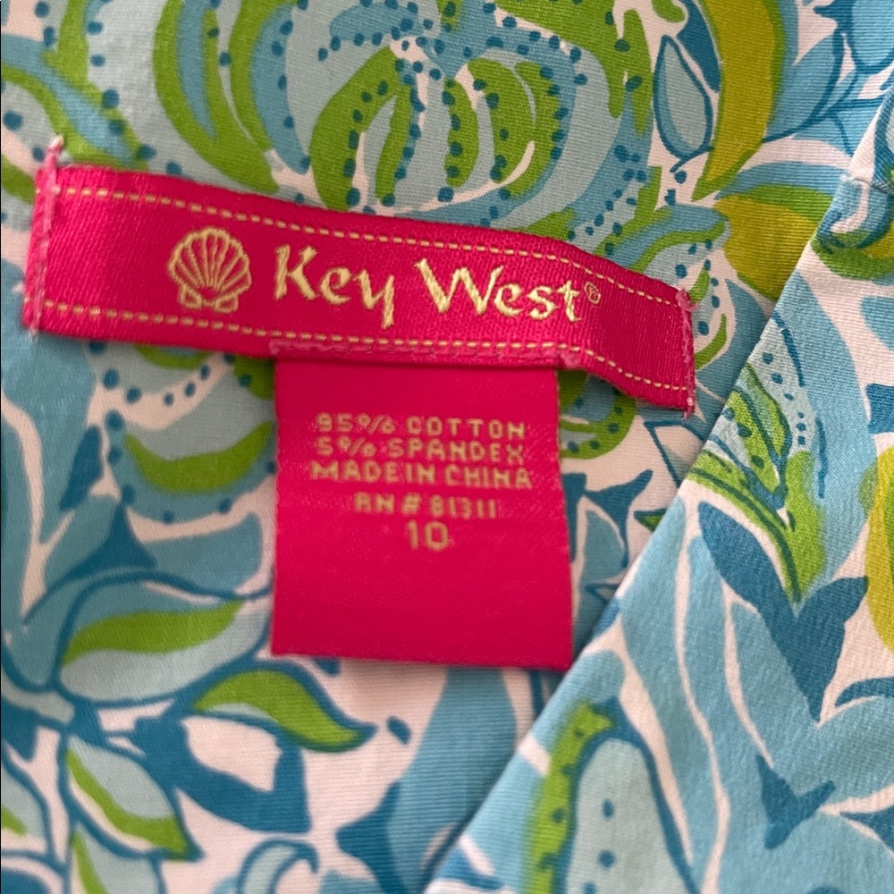 Key West Blue Nautical Lace Size 10 - Picture 7 of 7